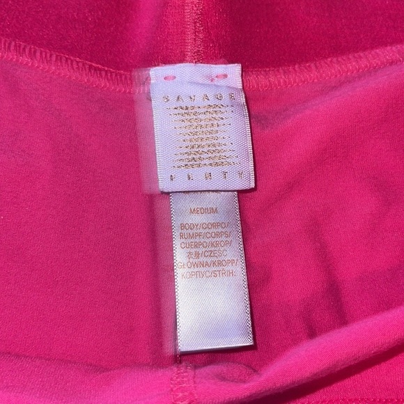 Savage X Fenty Cotton Hot Pink Leggings - medium D - Picture 3 of 5